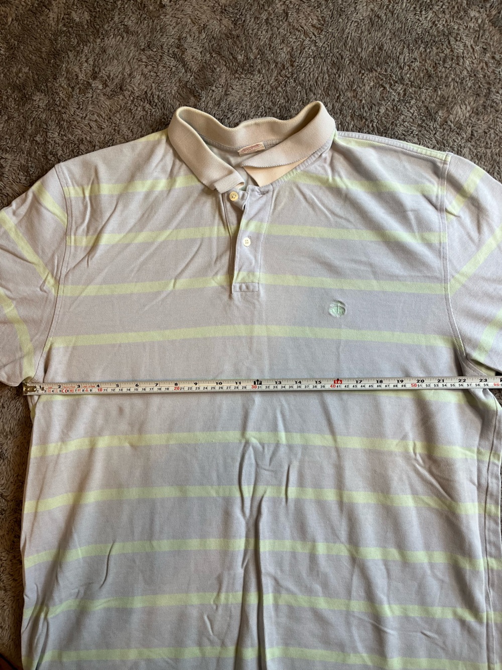 Brooks Brothers Pique 346 Polo Shirt Men’s Size XXL Blue & Lime Striped - Picture 5 of 6